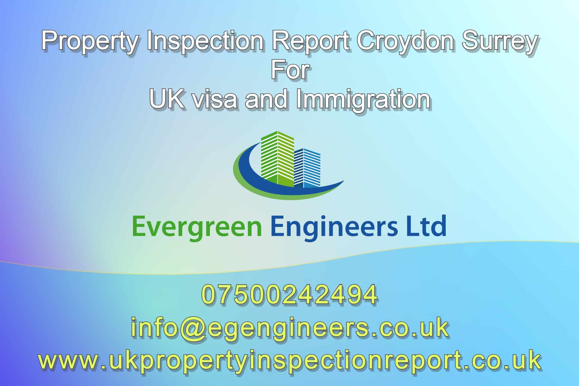 PROPERTY INSPECTION REPORT CROYDON SURREY for UK visa and Immigration