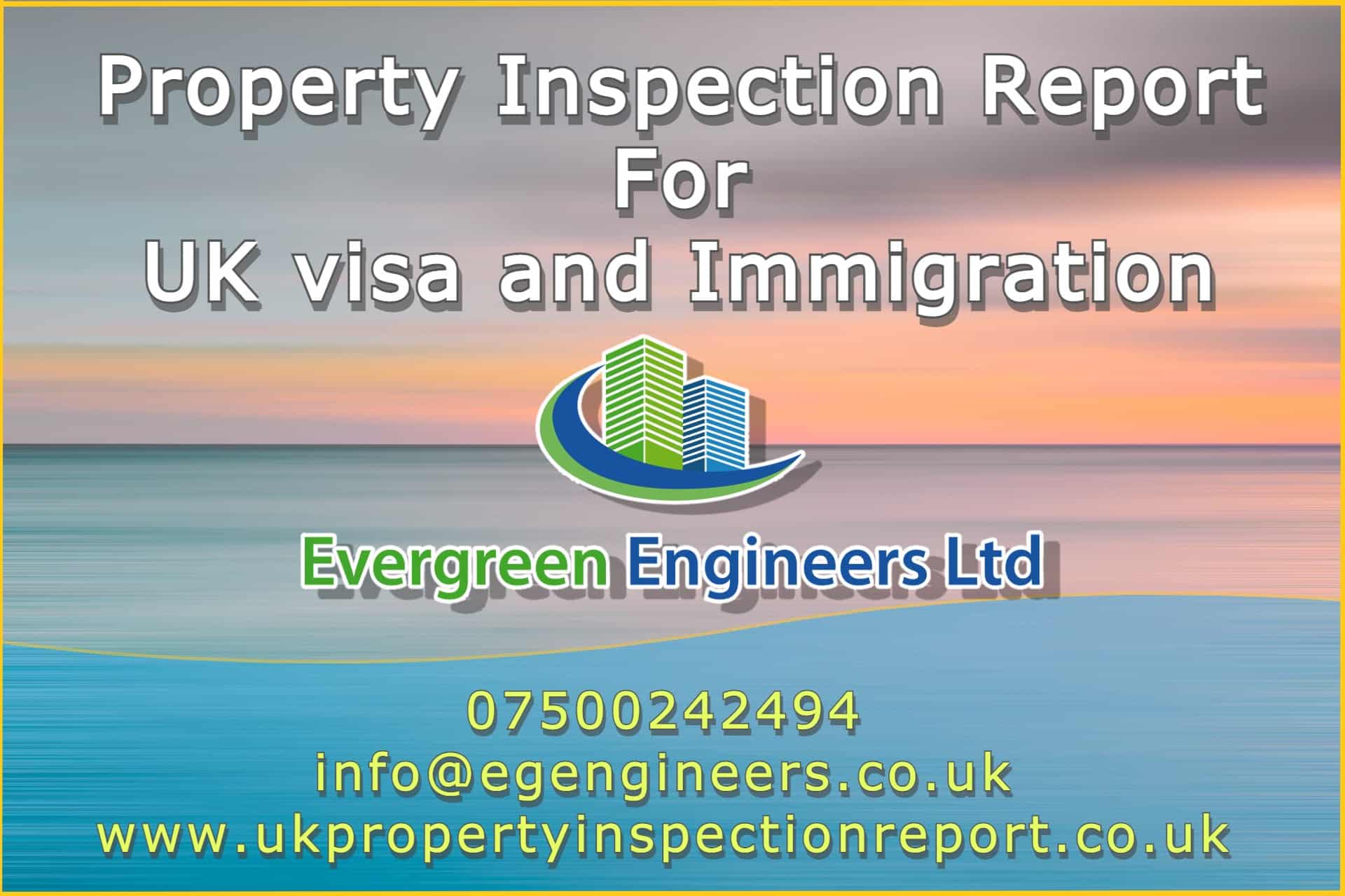 Property Inspection Report for Visas and Immigration in Poplar London