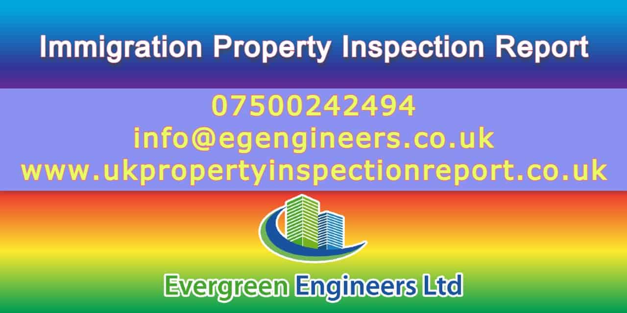Immigration Property Inspection Report for UK visa and Immigration