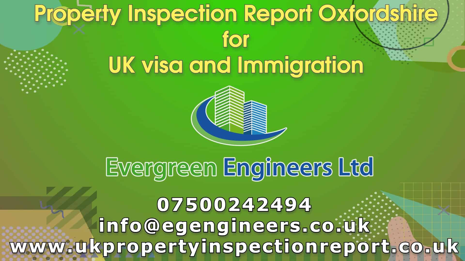 Property Inspection Report Oxfordshire for UK visa application