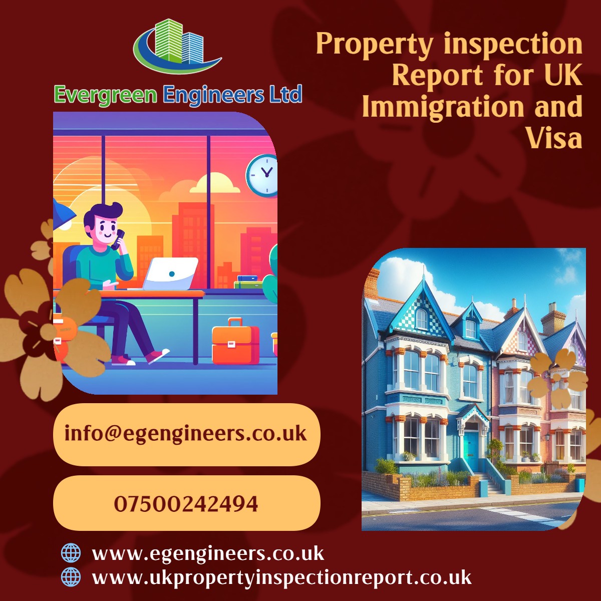 Property Inspection Report Buckinghamshire for UK visa and Immigration